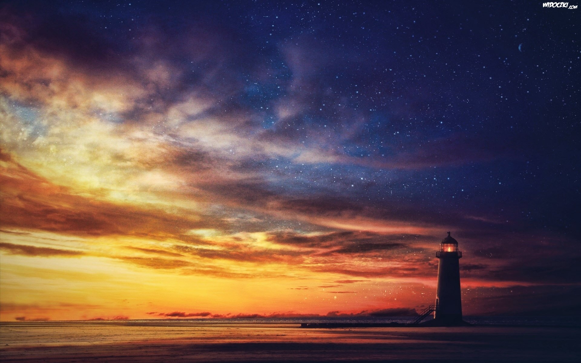 自然,风光,风景,灯塔,大海